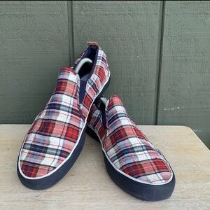Men 11 D Brooks Brothers Keds Check Slip-Ons Limited Edition Shoes Classic Rare